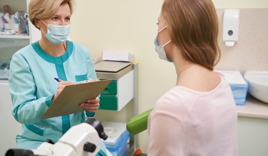 Close up of females being in welfare center